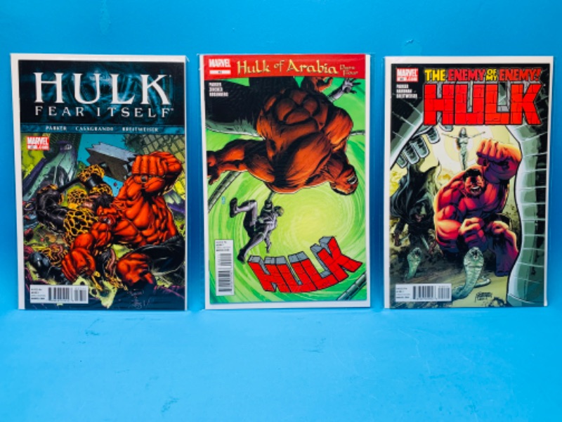 Photo 1 of 665965… 3 hulk comics in plastic sleeves 