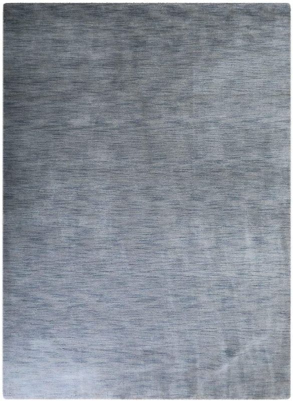 Photo 1 of Rugsotic Carpets Hand Knotted Gabbeh Wool 5'x8' Area Rug Solid Light Blue L00111