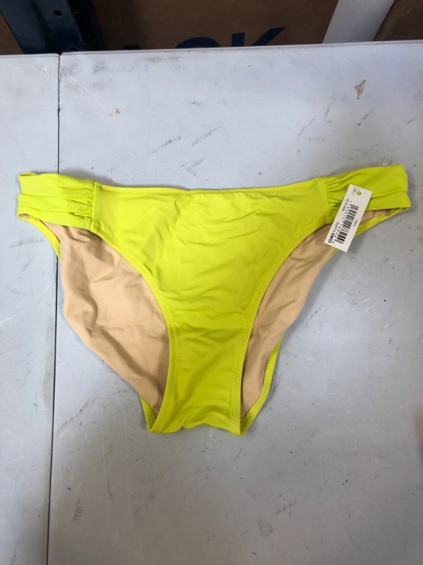 Photo 2 of Amazon Essentials Women's Side Tab Bikini Swimsuit Bottom Medium Yellow