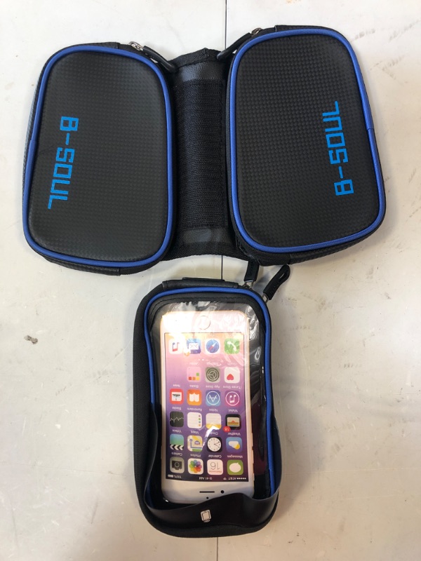 Photo 1 of AIXIN B-Soul Bike Tube Frame Bag Saddle Bag Touchscreen Phone Bag 6.2Inch Cellphone Bicycle Riding Bag Waterproof