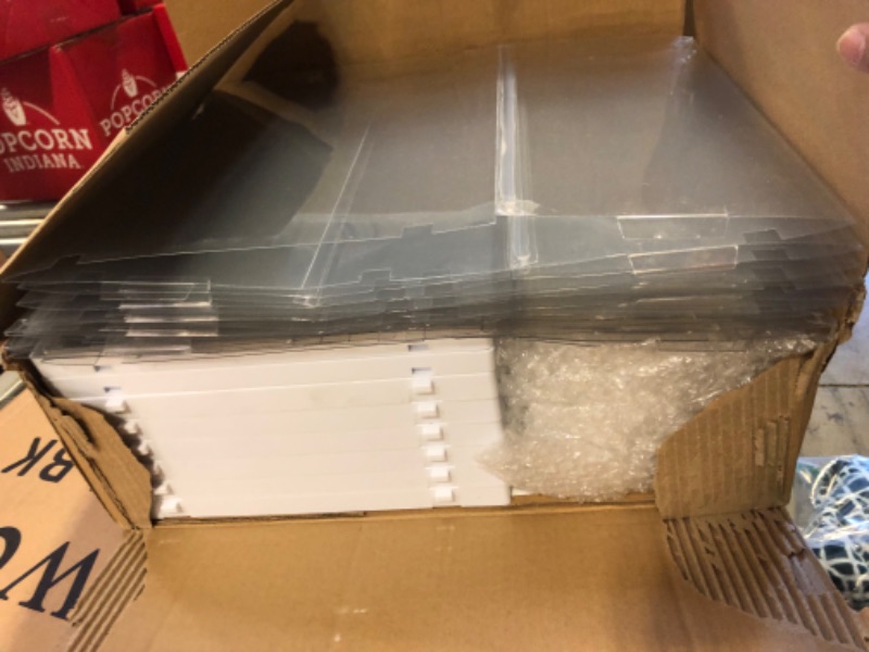 Photo 1 of 12 Pack Shoe Boxes, Clear Acrylic Plastic Shoe Boxes Stackable