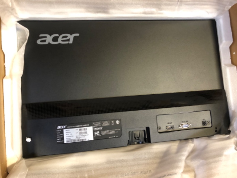 Photo 3 of Acer 21.5 Inch Full HD (1920 x 1080) IPS Ultra-Thin Zero Frame Computer Monitor (HDMI & VGA Port), SB220Q bi