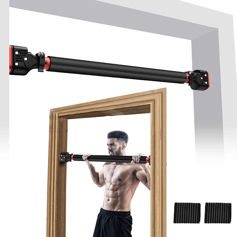 Photo 1 of Aoyar Doorway Pull Up Bar Door Frame Chin Up Bar Adjustable Upper Body Workout Bar No Screw Installation Multifunctional Strength Training for Home Gym Fitness Exercise
