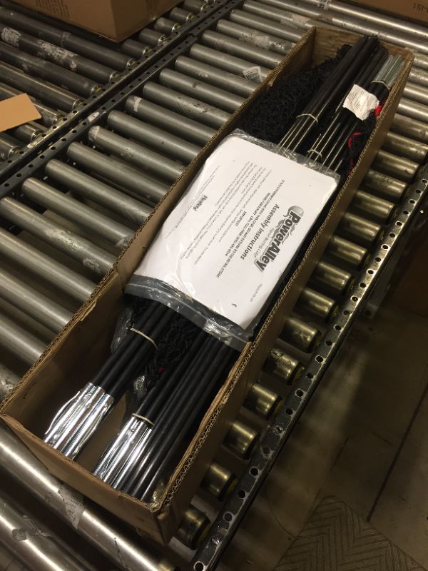 Photo 2 of HEATER SPORTS PowerAlley Baseball and Softball Batting Cage Net and Frame, With Built In Pitching Machine Harness For Safety (Machine NOT Included)
