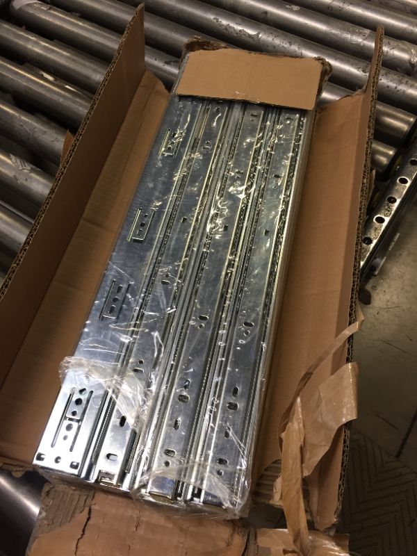 Photo 2 of 10 Pack Promark 3-Section 100 LB Capacity Full Extension Ball Bearing Side Mount Drawer Slides (22 Inches)
