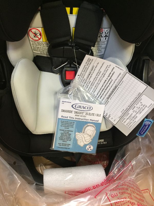 Photo 4 of GRACO, SnugFit 35 DLX Infant Car Seat Baby Car Seat with Anti Rebound Bar, Spencer, 27.5x17.5x25.5 Inch