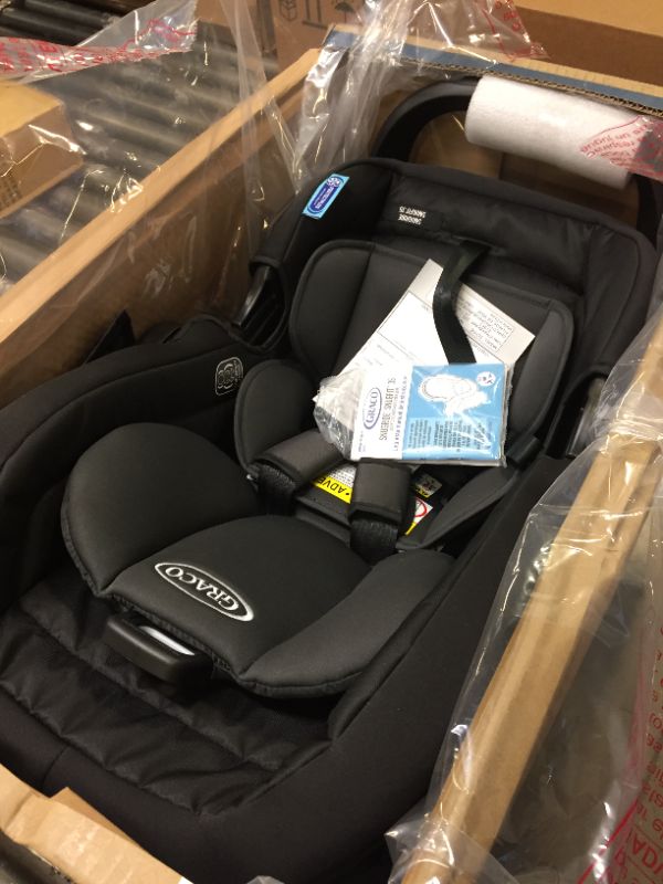 Photo 2 of Graco SnugFit 35 Infant Car Seat | Baby Car Seat with Anti Rebound Bar, Gotham With Anti-Rebound Bar Gotham