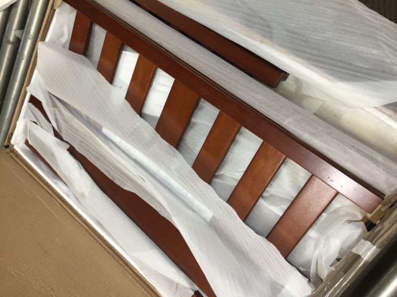Photo 1 of Delta Children Canton Toddler Bed Frame - Greenguard Gold Certified, Cherry Cherry Canton -- MISSING HARDWARE / SELL FOR PARTS