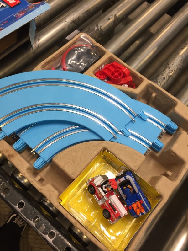 Photo 2 of Carrera First Paw Patrol - Slot Car Race Track - Includes 2 Cars: Chase and Marshall - Battery-Powered Beginner Racing Set for Kids Ages 3 Years and Up, Multi