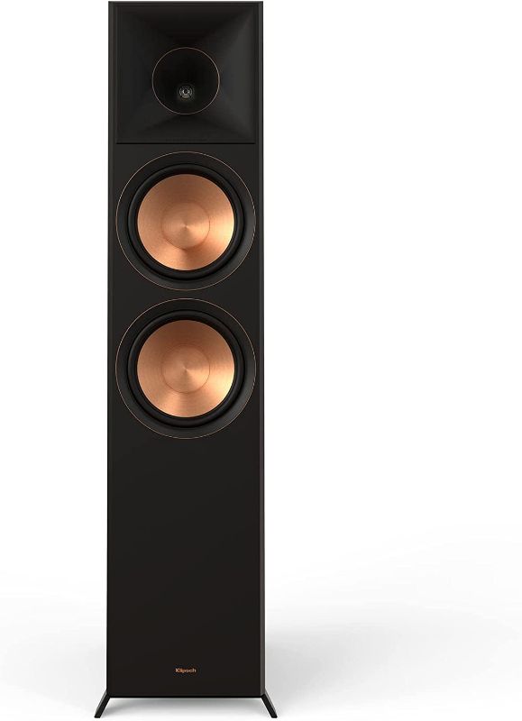 Photo 1 of Klipsch Reference Premiere RP-8000F II Floorstanding Speaker with Larger 90° x 90° Hybrid Tractrix Horn, 8” Cerametallic Woofers & Easy Dolby Atmos Integration for Premium Home Theater Sound in Ebony
