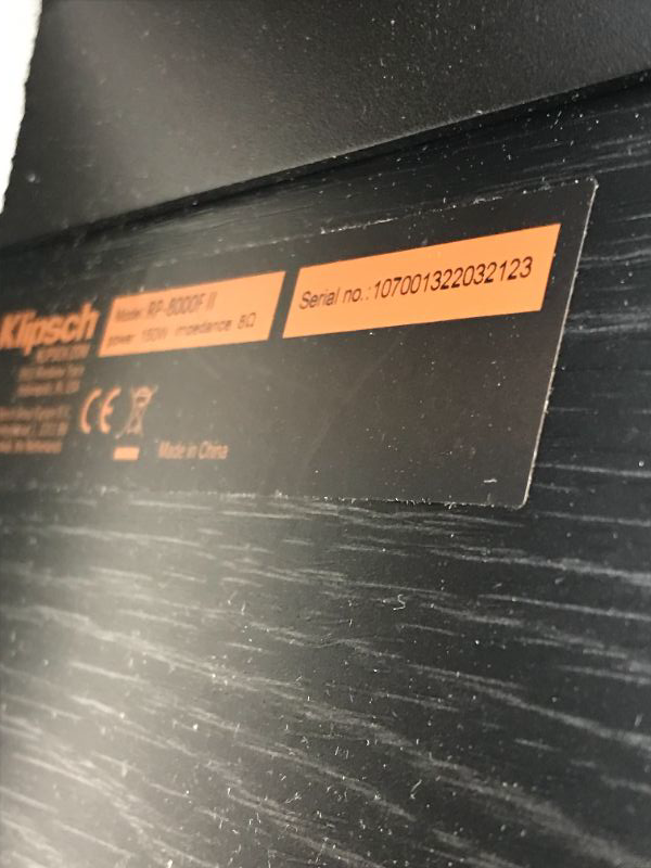 Photo 6 of Klipsch Reference Premiere RP-8000F II Floorstanding Speaker with Larger 90° x 90° Hybrid Tractrix Horn, 8” Cerametallic Woofers & Easy Dolby Atmos Integration for Premium Home Theater Sound in Ebony -- DAMAGED PACKAGING