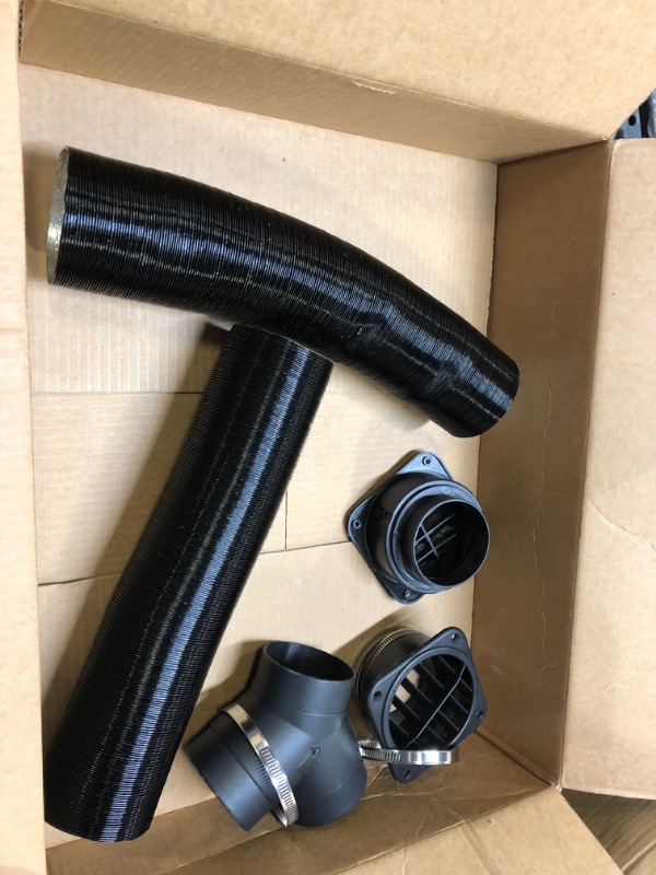 Photo 2 of 75mm Car Heater Pipe,Car Heater Ducting T-Shaped Warm Air Vent Outlet Kits OE:102114340000