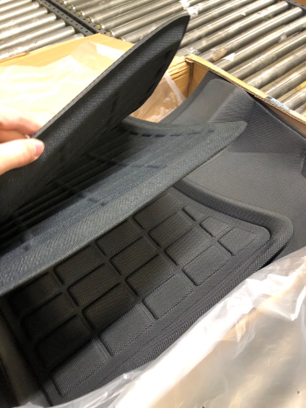 Photo 1 of TAPTES Floor Mats Full Set for Tesla Model Y Accessories 2023 2022 2021, XPE All Weather ,for Model Y Floor Mats 2021-2023 Front Rear Trunk Cargo Liner Mat,Waterproof Interior Accessories 5 Seater