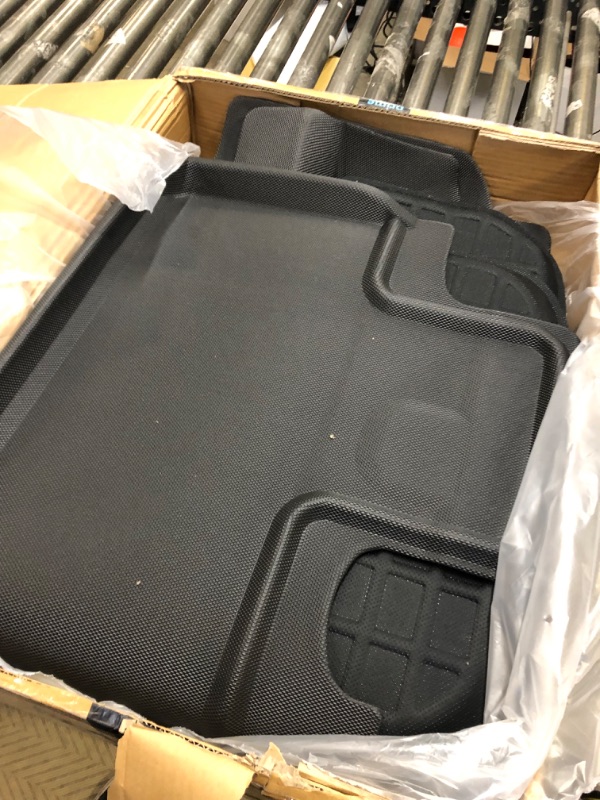 Photo 1 of TAPTES Floor Mats Full Set for Tesla Model Y Accessories 2023 2022 2021, XPE All Weather ,for Model Y Floor Mats 2021-2023 Front Rear Trunk Cargo Liner Mat,Waterproof Interior Accessories 5 Seater