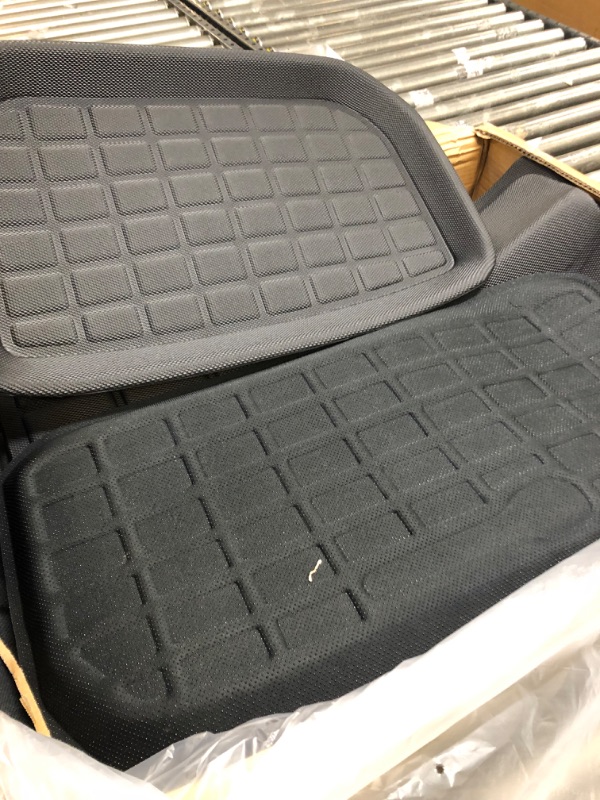 Photo 1 of TAPTES Floor Mats Full Set for Tesla Model Y Accessories 2023 2022 2021, XPE All Weather ,for Model Y Floor Mats 2021-2023 Front Rear Trunk Cargo Liner Mat,Waterproof Interior Accessories 5 Seater