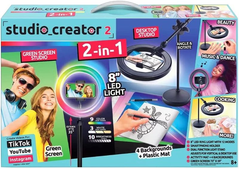 Photo 1 of Studio creator 2 2-in1 Green Screen Studio and Desktop Studio- LOOSE HARDWARE
