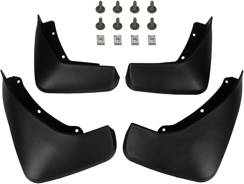 Photo 1 of A-Premium Set of 4PCS Mud Flaps Splash Guards Mudguards Mudflaps with Hardware Accessories Compatible with Volvo XC90, 2015-2023, Sport Utility, Bolt On, Front and Rear (Driver & Passenger Sides)-------missing screws 
