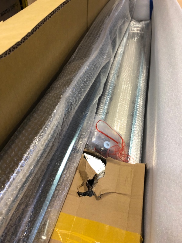 Photo 3 of YITAMOTOR 6 inches Running Boards Compatible with 2019-2023 Chevy Silverado/GMC Sierra 1500 Extended/Double Cab, 2020-2023 2500HD 3500HD, Chrome Side Step Nerf Bars
