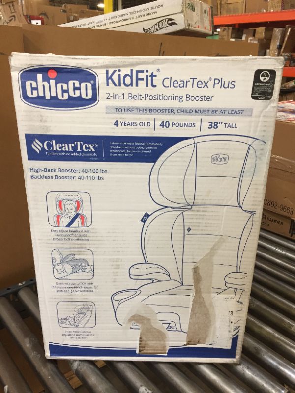 Photo 3 of Chicco KidFit ClearTex Plus 2-in-1 Belt-Positioning Booster Car Seat +++ FACTORY SEALED ITEM +++