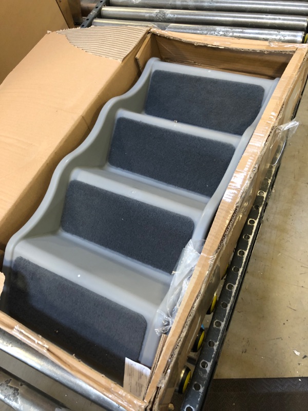 Photo 2 of Amazon Basics Foldable Steps for Dogs and Cats 14.6"X22.75"X19.5" Foldable Grey