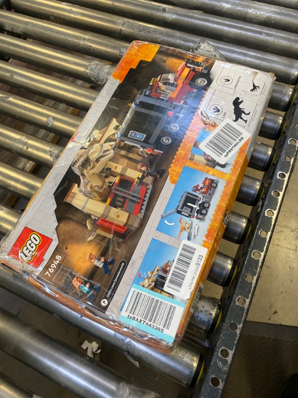 Photo 2 of LEGO Jurassic World Dominion T. rex & Atrociraptor Dinosaur Breakout 76948 Building Toy Set for Kids, Boys, and Girls Ages 8+ (466 Pieces) Frustration-Free Packaging --- SOME PCS NOT PACKAGED, POSSIBLY MISSING PCS 