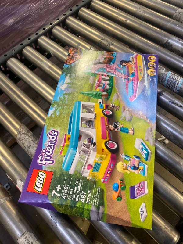 Photo 1 of LEGO Friends Forest Camper Van and Sailboat 41681 Building Kit; Forest Toy; New 2021 (487 Pieces) Frustration-Free Packaging --- FACTORY SEALED 