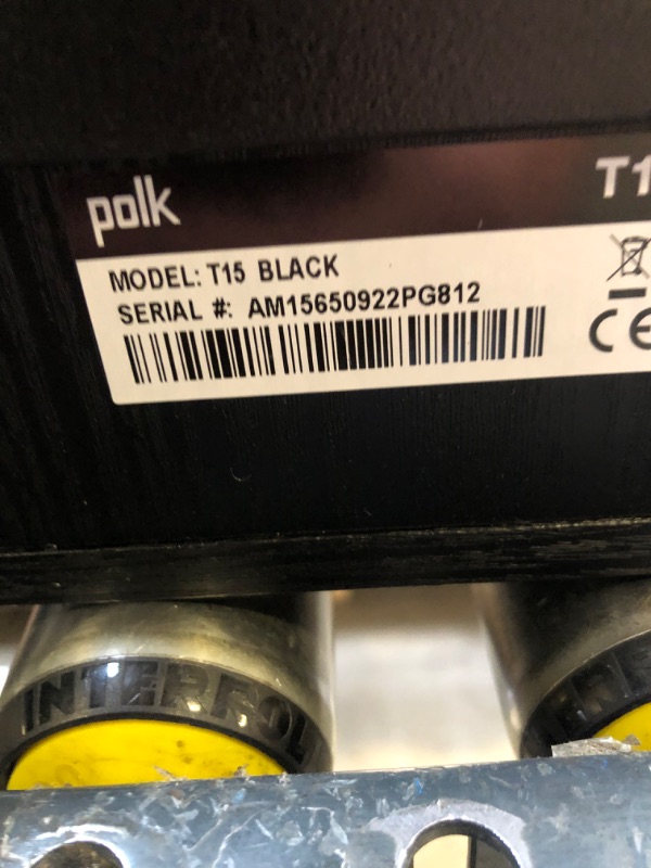 Photo 5 of Polk Audio T15 Bookshelf Speakers Pair Black