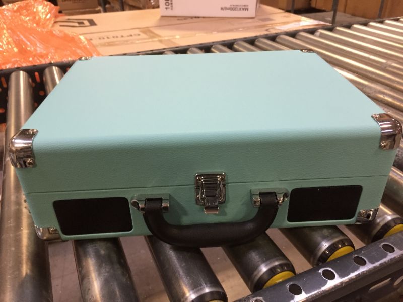 Photo 4 of Victrola Journey+ Bluetooth Suitcase Record Player, Turquoise