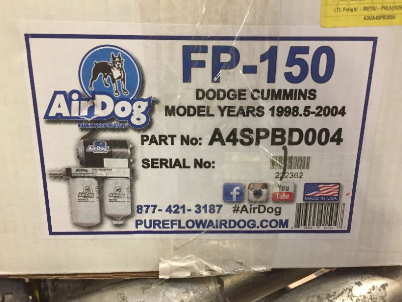 Photo 4 of AirDog (A4SPBD004) Fuel Air Separation System