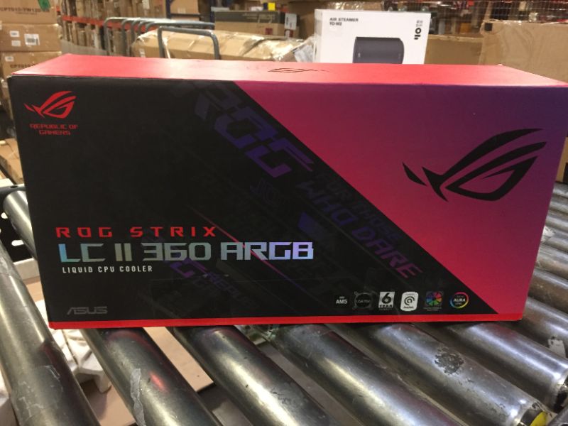 Photo 6 of ASUS ROG Strix LC II 360 ARGB All-in-one AIO Liquid CPU Cooler 360mm Radiator, Intel LGA1700, 115x/2066 and AMD AM4/TR4 Support,Triple 120mm 4-pin PWM Addressable RGB Radiator Fans