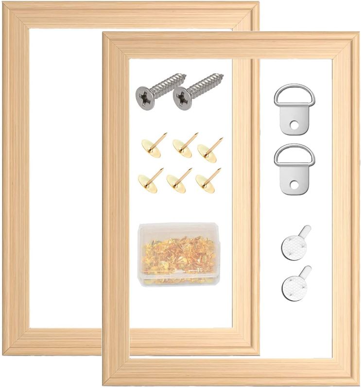 Photo 1 of 2 Pack 16"x 20" DIY Wood Canvas Stretcher Bars,Removable Canvas Frames Kit-Easy to Assemble,Wooden Frames Kit for Oil Painting,Diamond Painting,Canvas Painting and Needle Arts Supplies (16 * 20)
