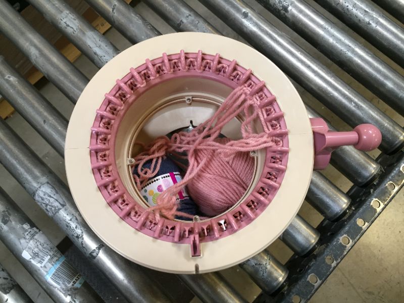 Photo 3 of 32 Needles Knitting Machine, Smart Weaving Loom Round Knitting Machines,DIY Knitting Board Rotating Double Loom for Adults and Kids
