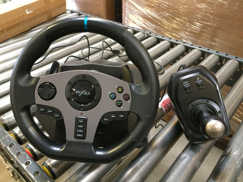 Photo 2 of Game Racing Wheel, PXN V9 270°/900° Adjustable Racing Steering Wheel, with Clutch and Shifter