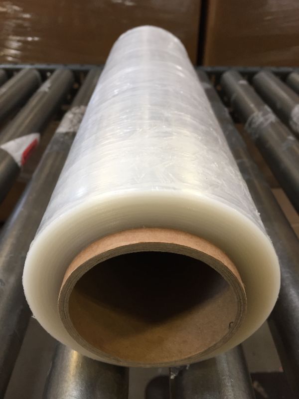 Photo 1 of PackageZoom 4 Rolls 18" x 1500 Ft Stretch Wrap Heavy Duty, Industrial Strength Shrink Wrap, 55 Gauge High Performance Stretch Film Replaces 80 Gauge Low Films, Clear Hand Stretch Wrap 18" wide x 1500 ft x 4 Rolls