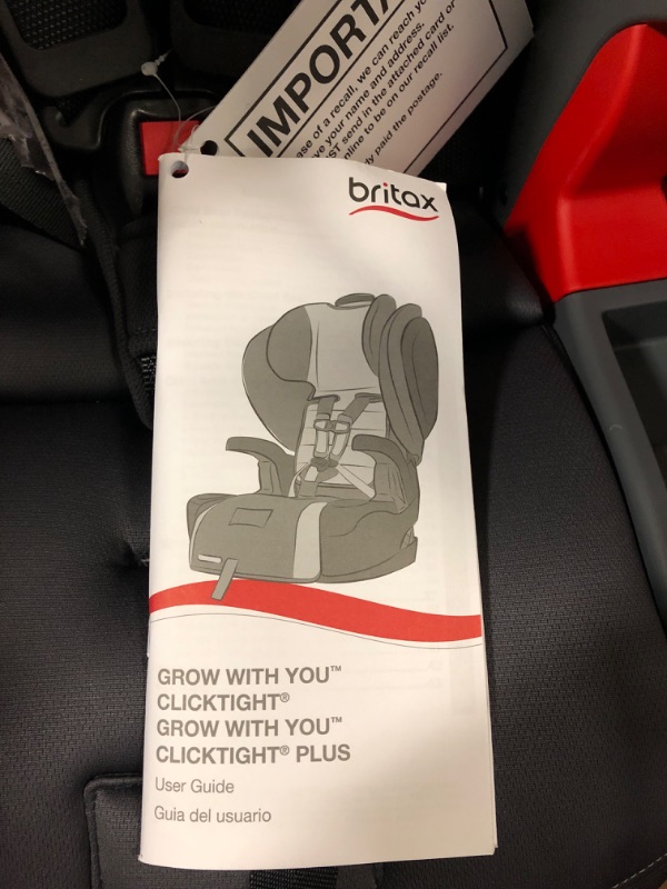 Photo 3 of Britax Grow with You ClickTight Harness-2-Booster Car Seat, Cool N Dry - Cool Flow Moisture Wicking Fabric ClickTight Cool n Dry