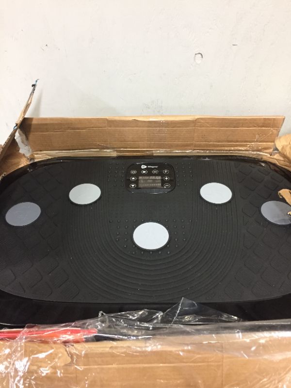 Photo 1 of Rumblex Plus 4D Vibration Plate Exercise Machine - Triple Motor Oscillation, Linear, Pulsation + 3D/4D Motion Vibration Platform | Whole Body Viberation Machine for Fitness & Shaping. Black