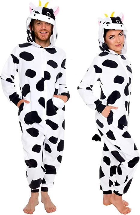 Photo 1 of Slim Fit Adult Onesie - Animal Halloween Costume - Plush Fruit One Piece Cosplay Suit for Women and Men by FUNZIEZ! SIZE M 
