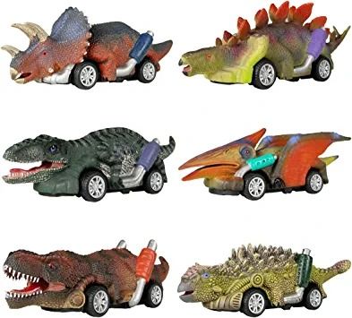 Photo 1 of DINOBROS Dinosaur Toy Pull Back Cars, 6 Pack Dino Toys for 3 Year Old Boys and Toddlers, Boy Toys Age 3,4,5 and Up, Pull Back Toy Cars, for Boys Dinosaur Games with T-Rex
