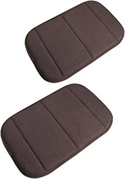 Photo 1 of 2 Pack Portable Computer Elbow Wrist Pad, Hatisan Premium Memory Cotton Desktop Keyboard Arm Rest Support Mat for Office Home Laptops - More Comfort & Less Strain(7.9 x 11.8?(Brown)