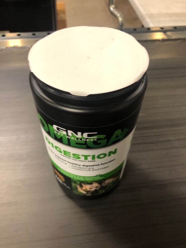 Photo 1 of GNC Pets Omega Digestion Dog Supplements for Adult Dogs with Omega Fatty Acids & Flaxseed, 240 ct | Chicken Flavor Soft Chews for Digestive Health | with Probiotics, Digestive Enzymes, & Papaya
-UNOPENED-
BEST BY 01/23/23