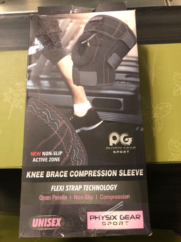 Photo 2 of  Knee Brace with Side Stabilizers & Adjustable Straps - Knee Brace for Meniscus Tear, Knee Wraps for Pain, ACL, MCL, OA, Running, Workouts - Open Patella Knee Braces for Men & Women (Single)