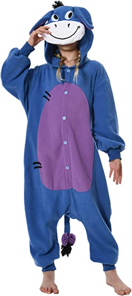 Photo 1 of  Unisex Kids Onesie Plush One Piece Pajamas Cosplay Animal Onesie Girls Family Costume-SIZE 5T