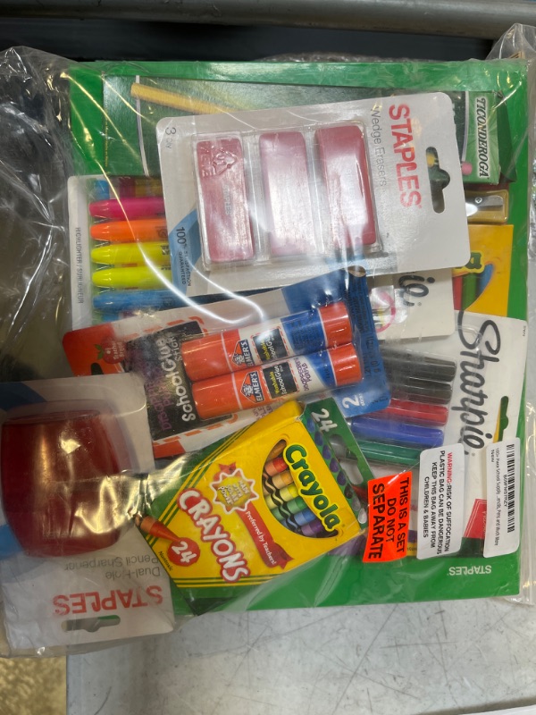 Photo 2 of 100+ Piece School Supply Kit - School Essentials Includes Folders, Notebooks, Pencils, Pens and Much More