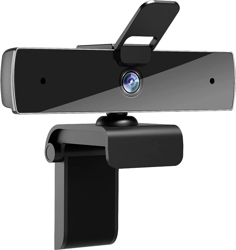 Photo 1 of Qtniue Webcam with Microphone and Privacy Cover, FHD Webcam 1080p,
