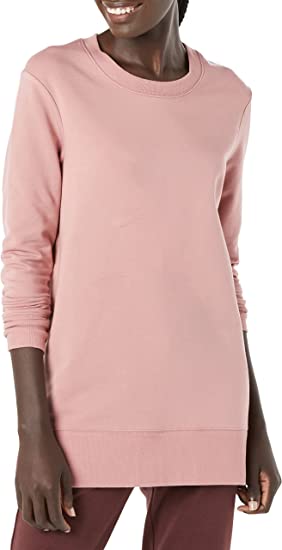 Photo 1 of Daily Ritual Women's Long-Sleeve Side-Vent Crewneck Tunic SIZE L 
