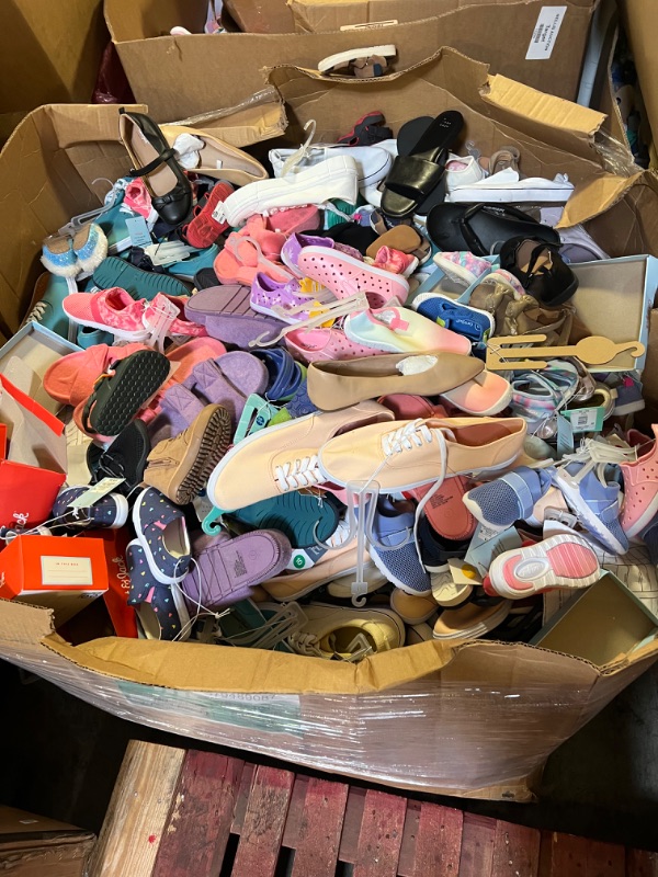 Photo 2 of **SELL BY PALLET- NON REFUNDABLE** VARIOUS SHOES, DIFFERENT SIZES AND STYLES