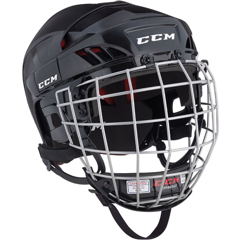 Photo 1 of CCM HT50 Hockey Helmet with Cage (Black)
, SIZE S