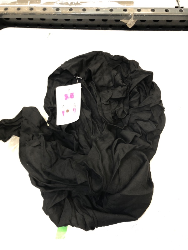 Photo 1 of 1 World Sarongs Sarong for Women Solid Fringeless(TM) Sarong Swimsuit Cover up Sarong Wrap Black
