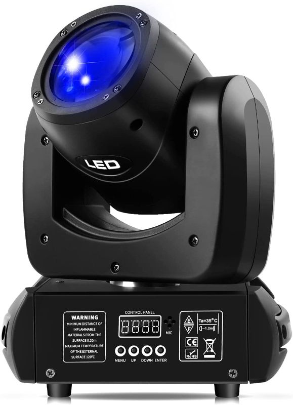 Photo 1 of *** parts only*** U`King 100W Moving Head DJ Lights Rotating Prism Stage Light RGB Plus Open LED Beam Lighting and 7 Gobos Spotlight with Sound Activated and DMX Control for Wedding Parties Church Live Show Disco Bar
MODEL NUMBER: ZQ02236
