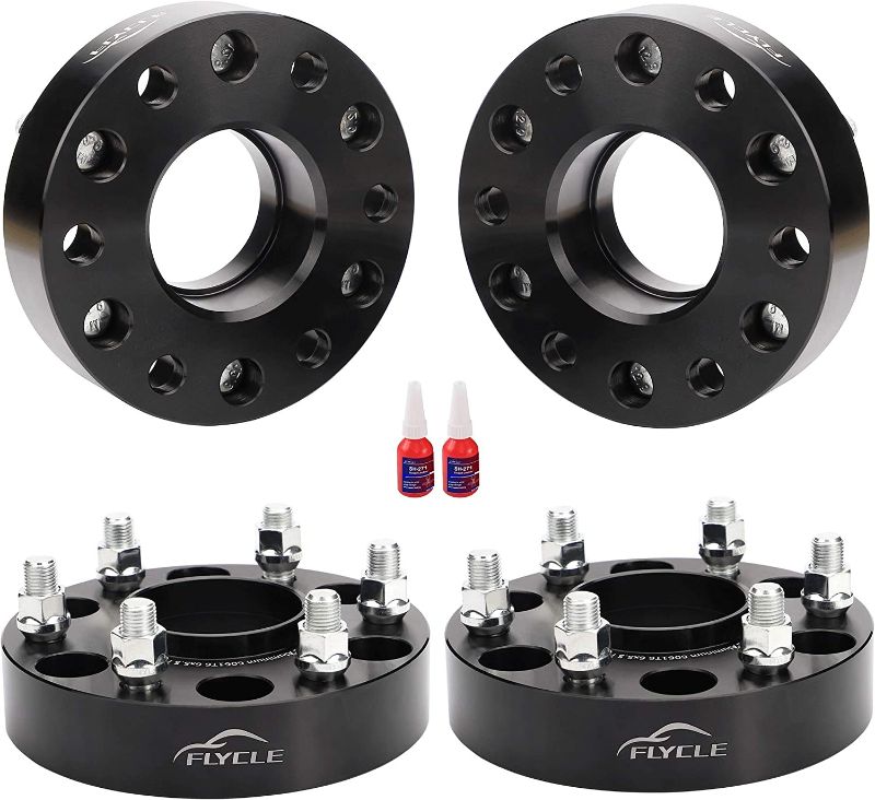 Photo 1 of 1.5'' Hub Centric 6x5.5 Wheel Spacers for Chevy Silverado 1500 Tahoe Avalanche Suburban GMC Sierra 1500 Escalade, 4PCS 6x139.7mm Forged Wheel Spacers 14x1.5 Studs & 78.1mm Hub Bore
